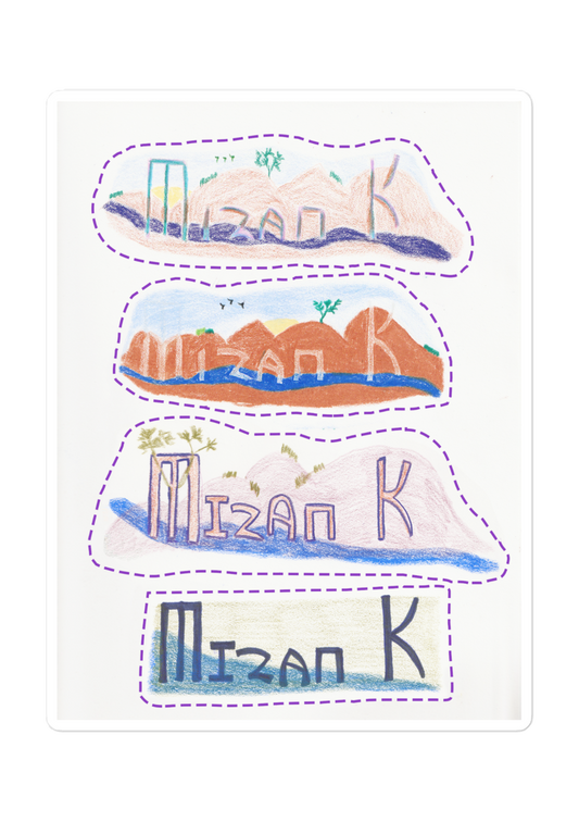 Mizan K Doodle Cut-outs Sticker sheet B