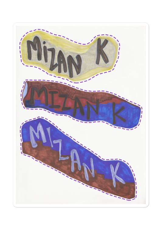Mizan K Doodle Cut-outs Sticker Sheet C